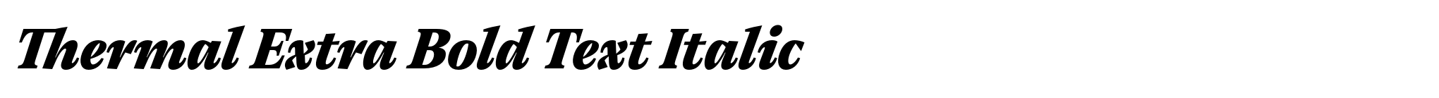 Thermal Extra Bold Text Italic image